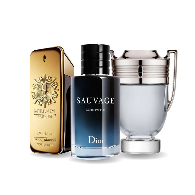 Kit 3 Profumi | One Million + Sauvage Dior + Invictus (100ml)